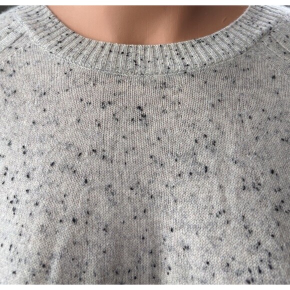 Duffy Womens Gray 100% Cashmere Sweater Size XS Zip Back Oversized Boxy Cozy - Picture 6 of 9